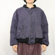 画像3: 60's RUBIN BROTHERS "GM Central Foundry" ブランケットライナー プリントデニムジャケット XL (3)