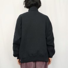 画像3: 90's RUSSELL ATHLETIC USA製 ハーフジップスウェット BLACK XXL (3)