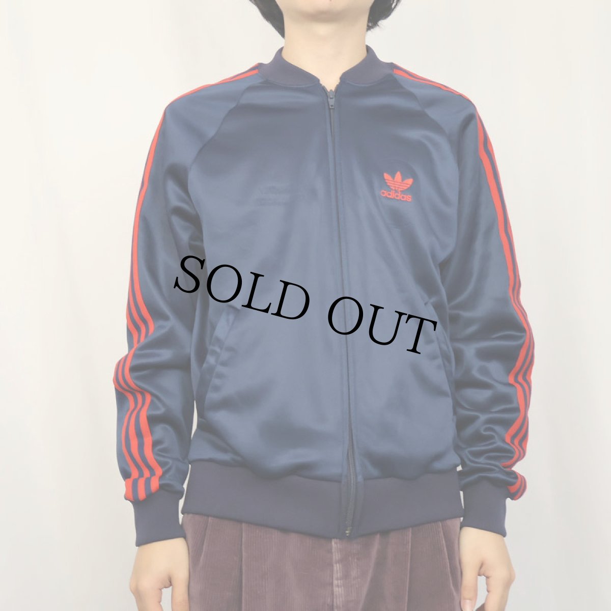 画像2: 70's adidas ATP USA製 トラックジャケット / パンツ SETUP NAVY M (2)