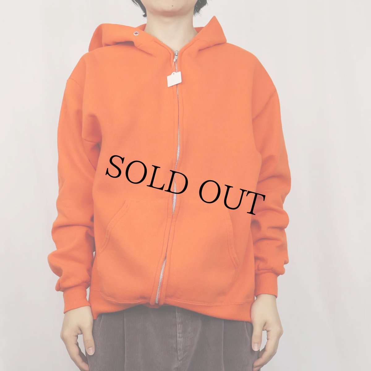 画像2: 90's JERZEES USA製 スウェットジップパーカー L (2)