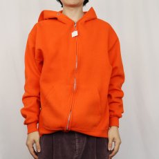 画像2: 90's JERZEES USA製 スウェットジップパーカー L (2)