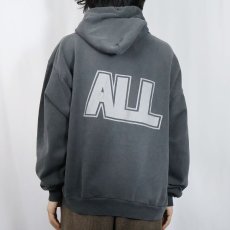 画像4: 90's〜 ALL パンクロックバンド プリントスウェットフーディー XXL (4)