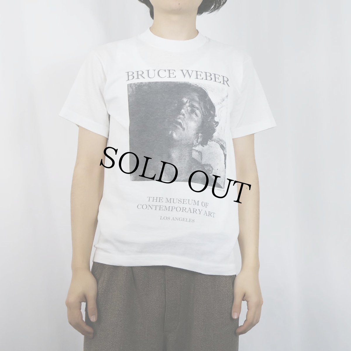 画像2: 80's BRUCE WEBER USA製 "THE MUSEUM OF CONTEMPORARY ART" フォトプリントTシャツ S (2)