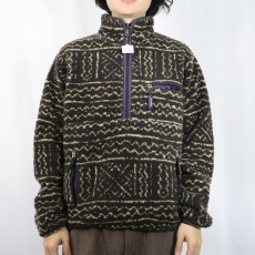 画像3: 90's Patagonia USA製 "マリ柄" プルオーバー グリセードジャケット S (3)