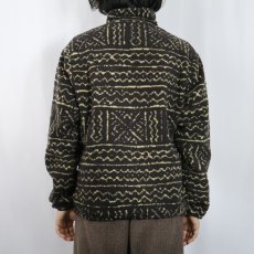 画像4: 90's Patagonia USA製 "マリ柄" プルオーバー グリセードジャケット S (4)