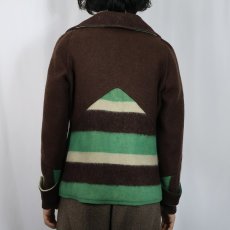 画像3: 30's Chippewa ハトメジップ ウールジャケット (3)