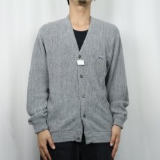 画像2: 80's The Fox JCPenney USA製 アクリルニットカーディガン L (2)