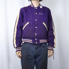 画像3: 40〜50's Elkhart Sportswear "ROAD GENTS NILES MICH" チェーン刺繍 カークラブ コットンジャケット (3)