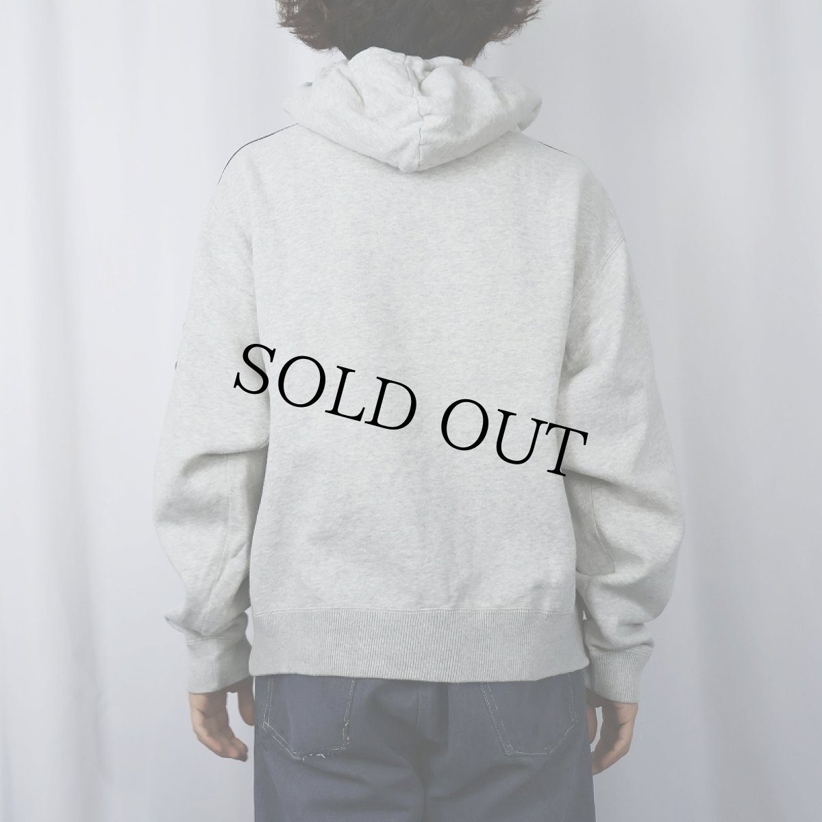 画像3: 90's POLO SPORT Ralph Lauren ポリスパッチ付き 前V スウェットフーディー M (3)