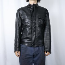 画像2: Ralph Lauren Black Label ITALY製 ライダースジャケット (2)