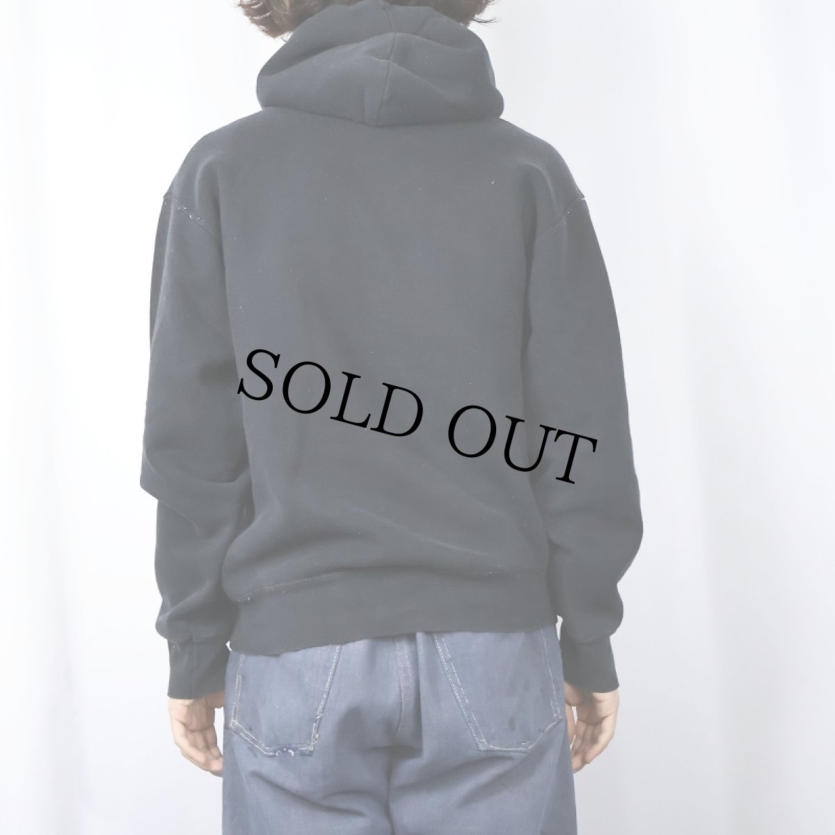 画像3: The Crystal Method エレクトロニックミュージック・デュオ 刺繍入り スウェットフーディー BLACK (3)