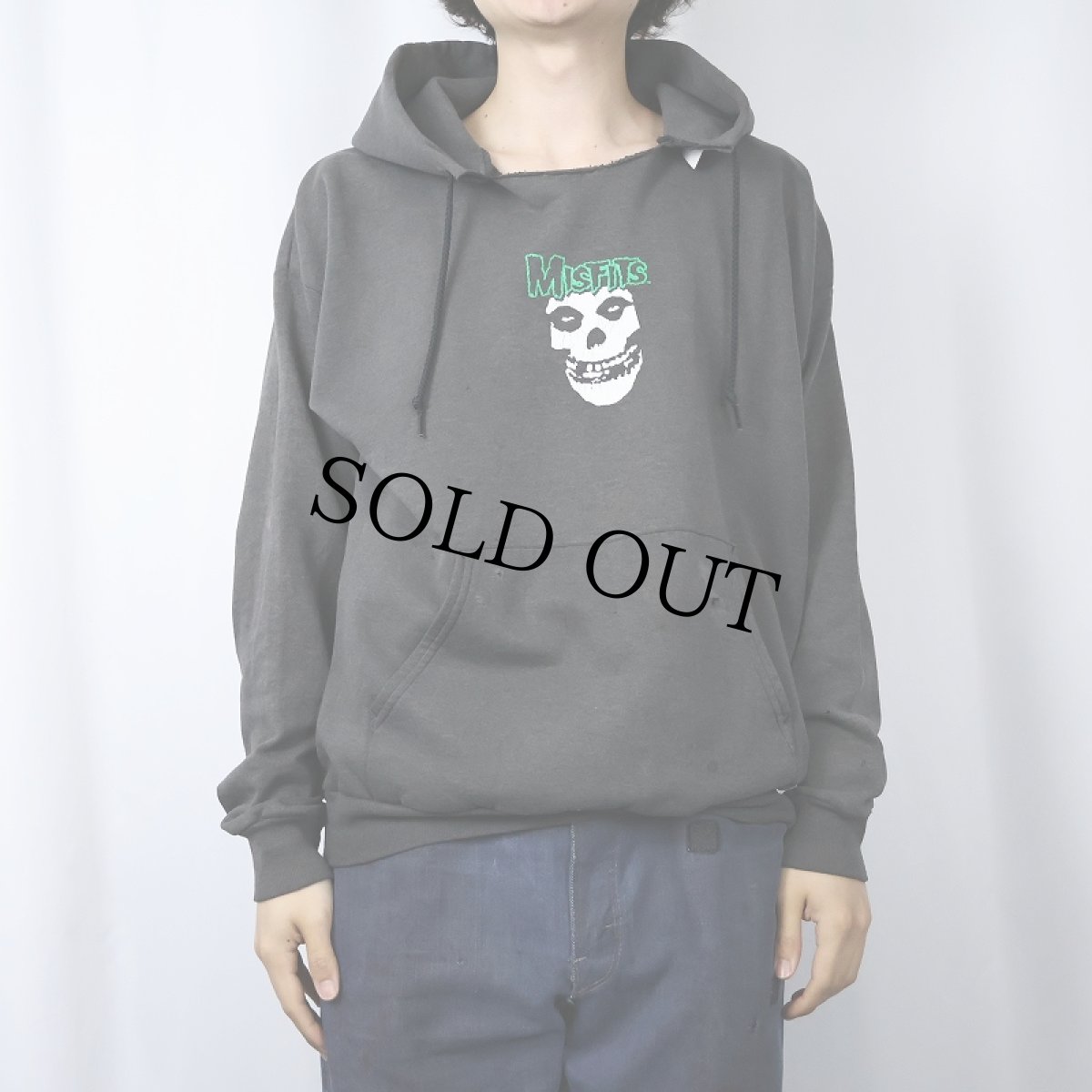 画像2: MISFITS ハードコアパンクバンド プリントスウェット L (2)