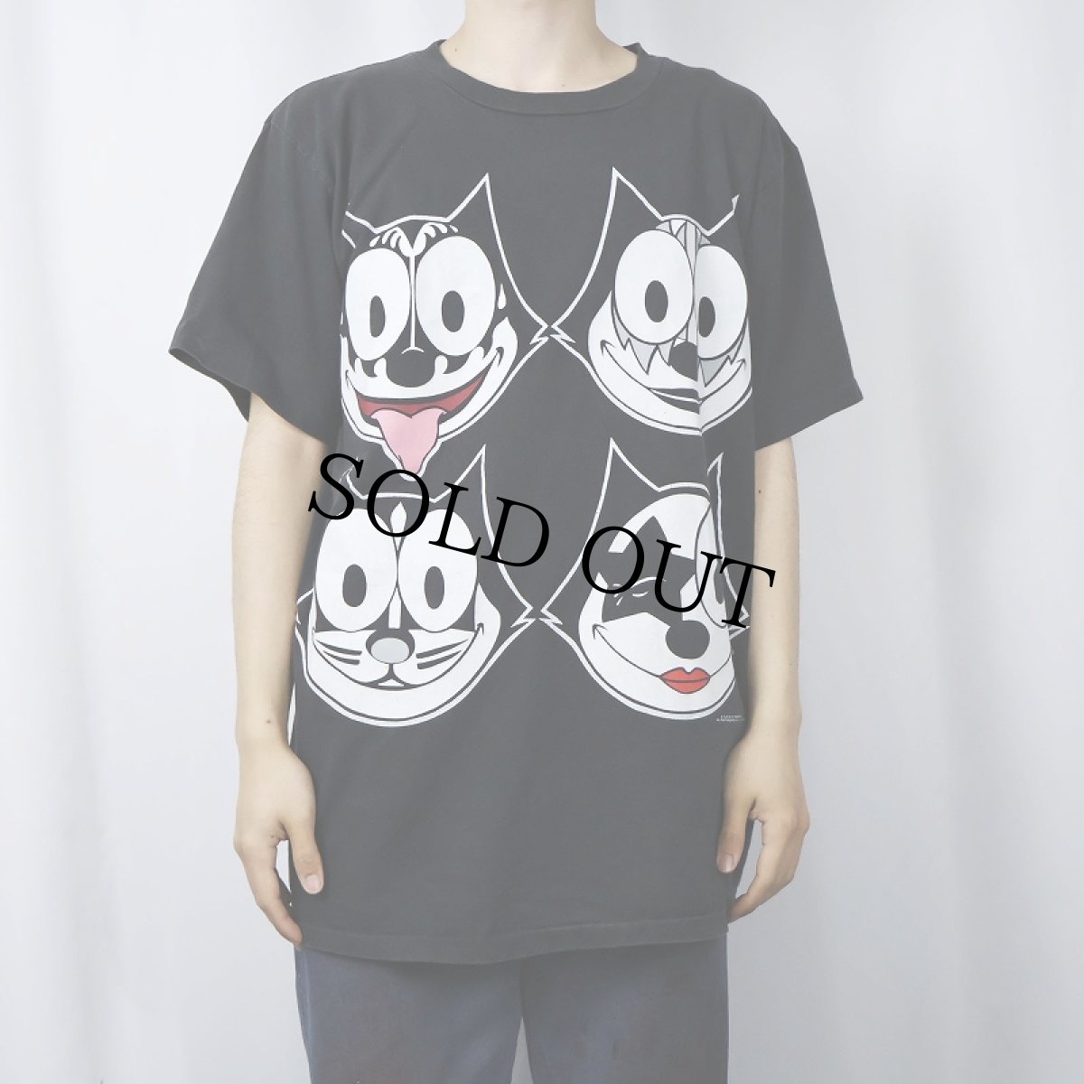 画像2: 90's FELIX USA製 "KISS" キャラクターパロディTシャツ BLACK XL (2)