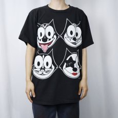 画像2: 90's FELIX USA製 "KISS" キャラクターパロディTシャツ BLACK XL (2)