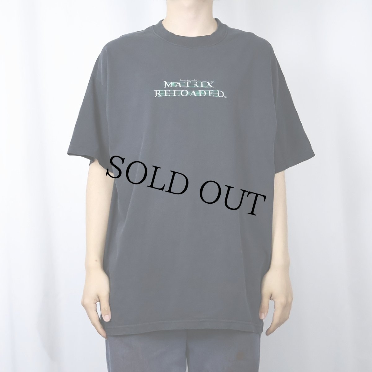 画像2: THE MATRIX RELOADED 映画プリントTシャツ BLACK XL (2)