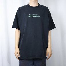 画像2: THE MATRIX RELOADED 映画プリントTシャツ BLACK XL (2)