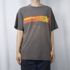 画像2: 2000's POKEMON "PIKACHU" キャラクタープリントTシャツ L (2)