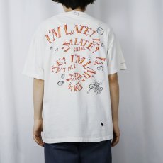 画像3: 90's Alice in Wonderland USA製 白うさぎ キャラクタープリントTシャツ L (3)