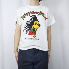 画像2: "Mickey Gone dread" キャラクターパロディプリントTシャツ S (2)