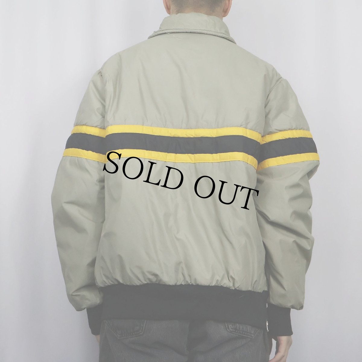 画像3: 70's SWING WEST USA製 ラインデザイン ハーフジップ 中綿プルオーバージャケット (3)