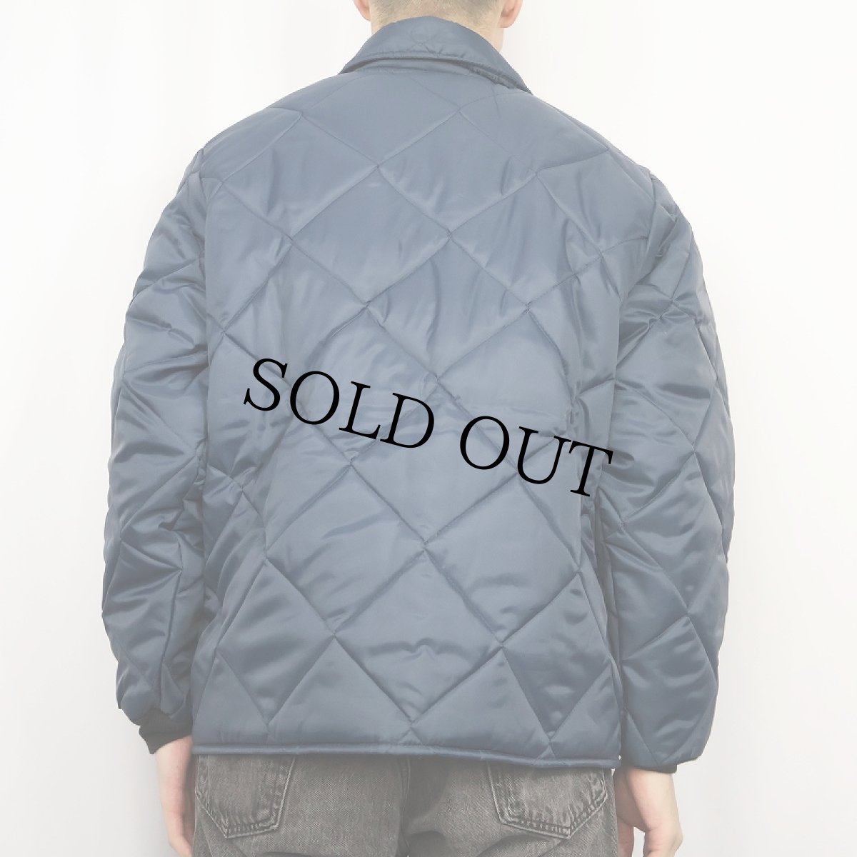 画像3: 90's BIG SMITH USA製 ナイロンキルティングジャケット L (3)