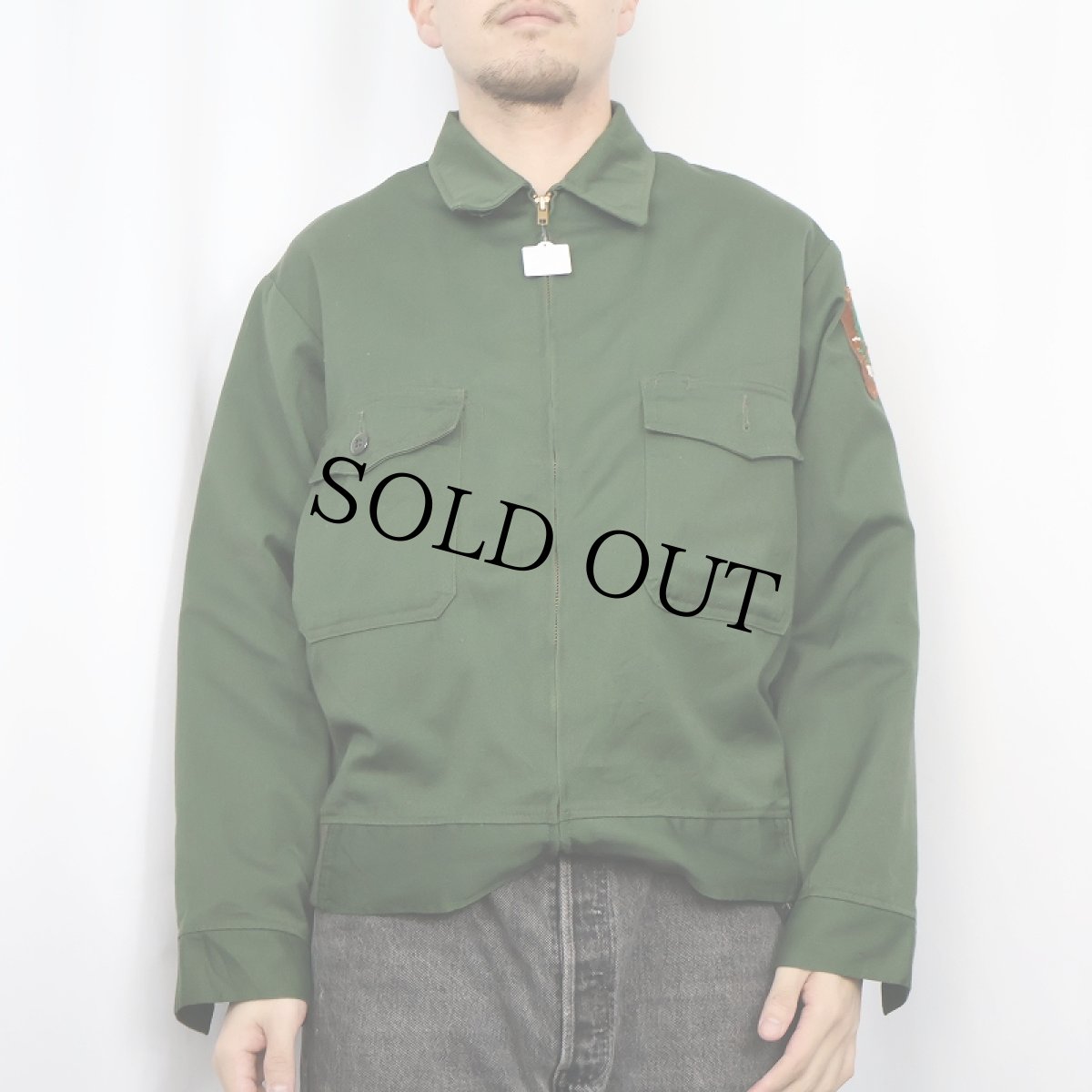 画像2: UNIFORM SOLUTIONS USA製 キルティングライナー付き ワークジャケット M (2)