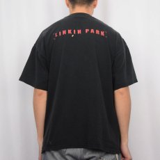 画像3: 2001 LINKIN PARK "HYBRID THEORY" ロックバンド アルバムプリントTシャツ BLACK XL (3)