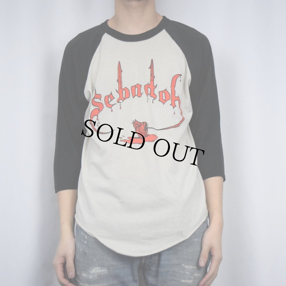 画像2: 90's Sebadoh USA製 オルタナティブロックバンドツアー ラグランTシャツ L (2)