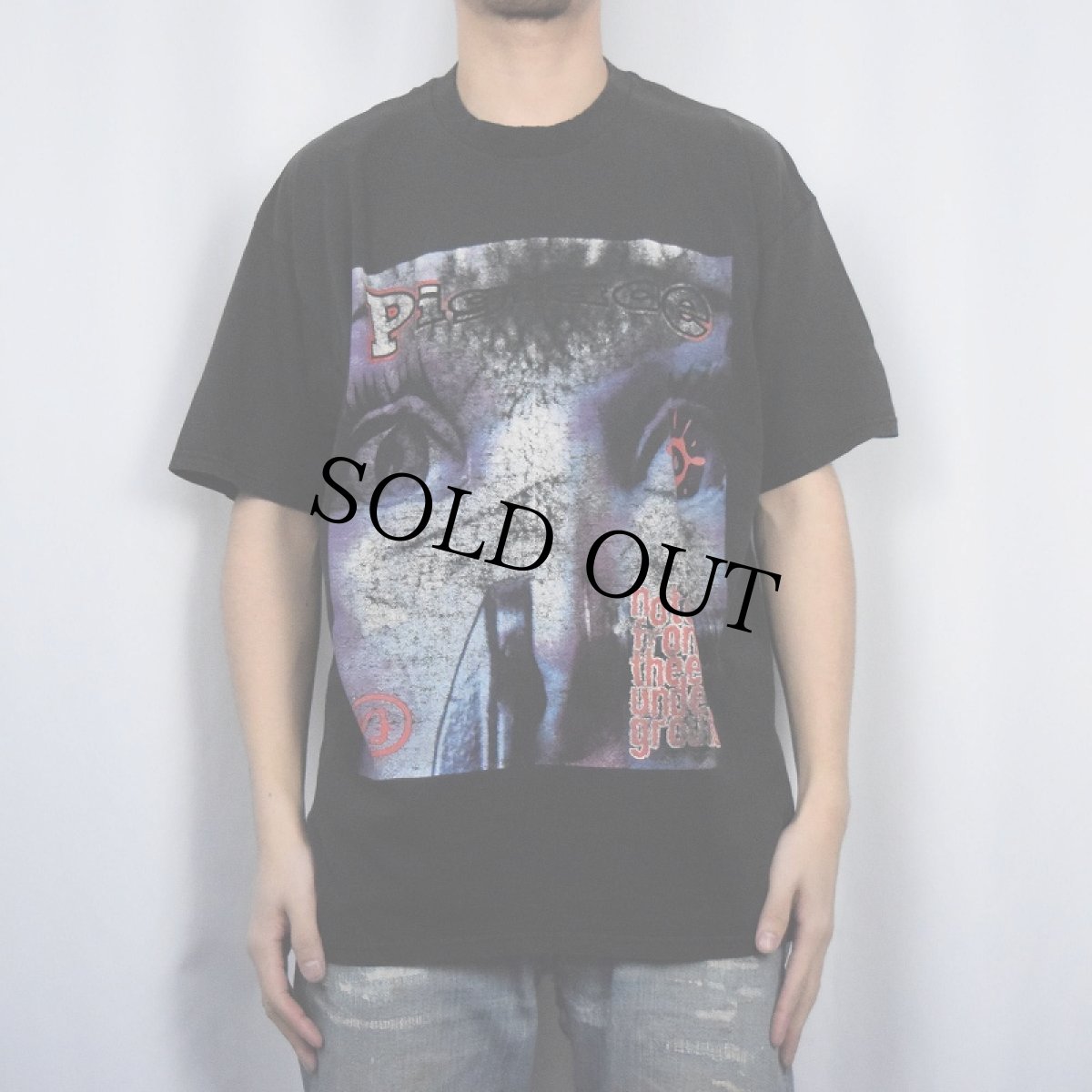 画像2: 90's PIGFACE USA製 "Notes from Thee Underground" ロックバンド アルバムプリントTシャツ BLACK XL (2)