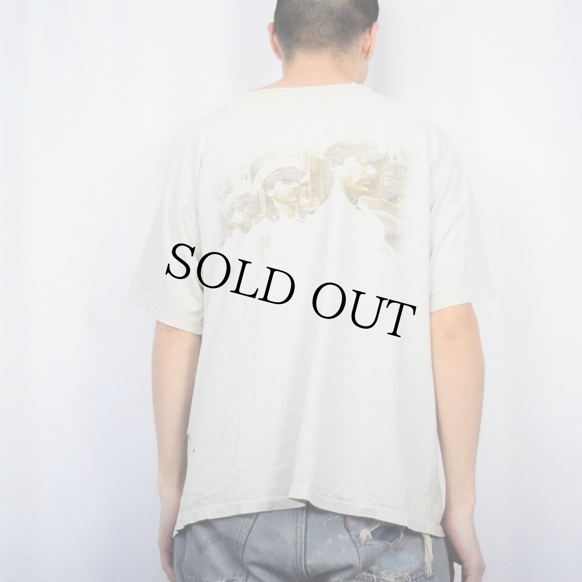 画像4: 90's SAUSAGE "riddles are ahound tonight" オルタナティブロックバンド プリントTシャツ (4)