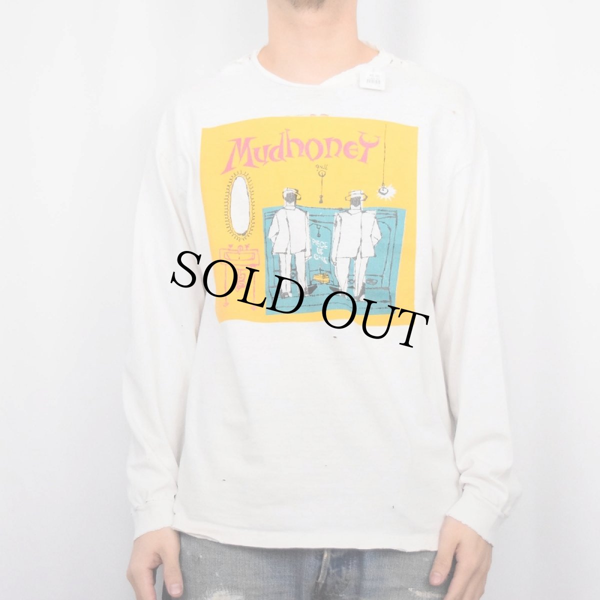 画像3: 90's Mudhoney "PIECE OF CAKE" ロックバンド アルバムプリントロンT L (3)