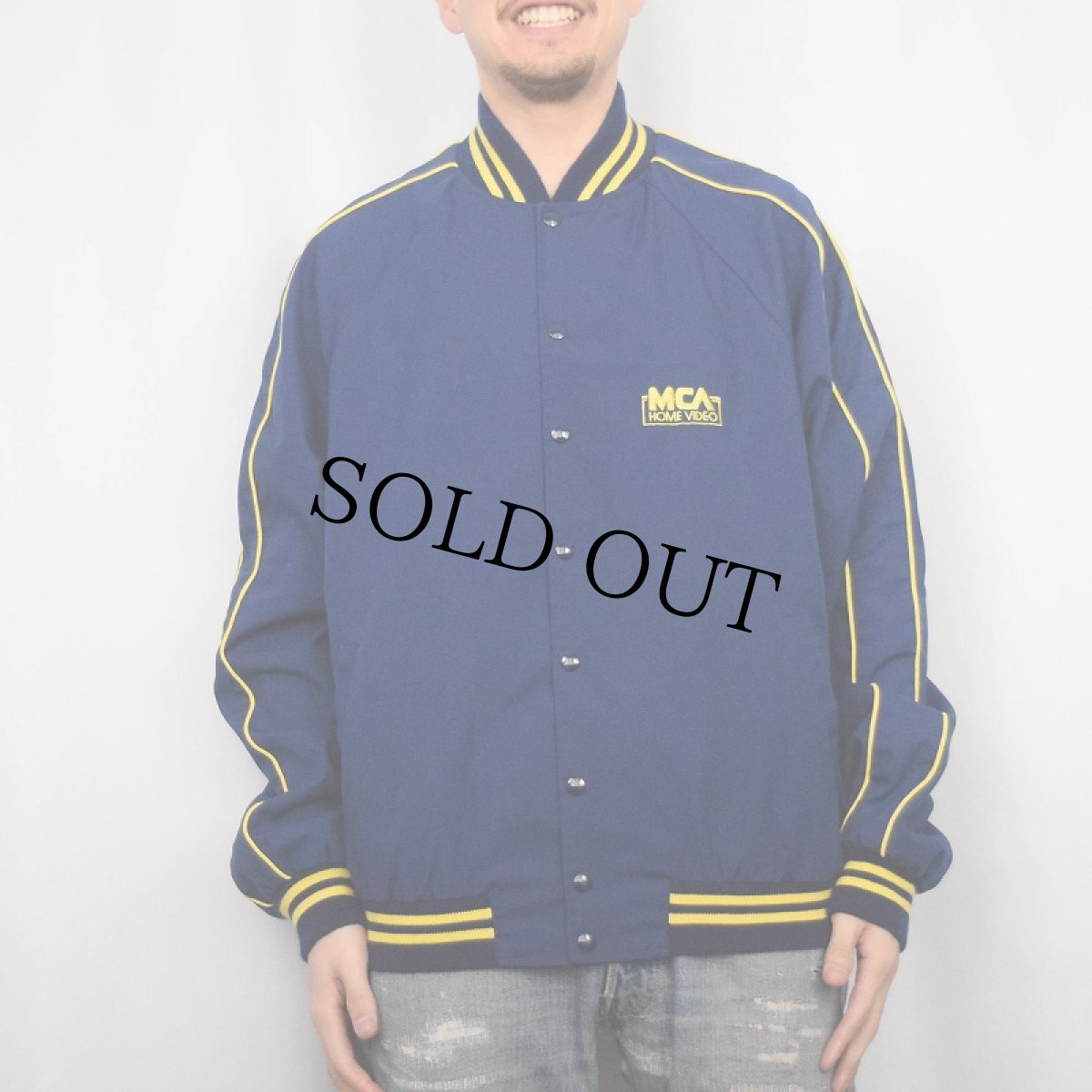 画像3: 80〜90's BACK TO THE FUTURE USA製 映画クルー スタジャン XXL (3)