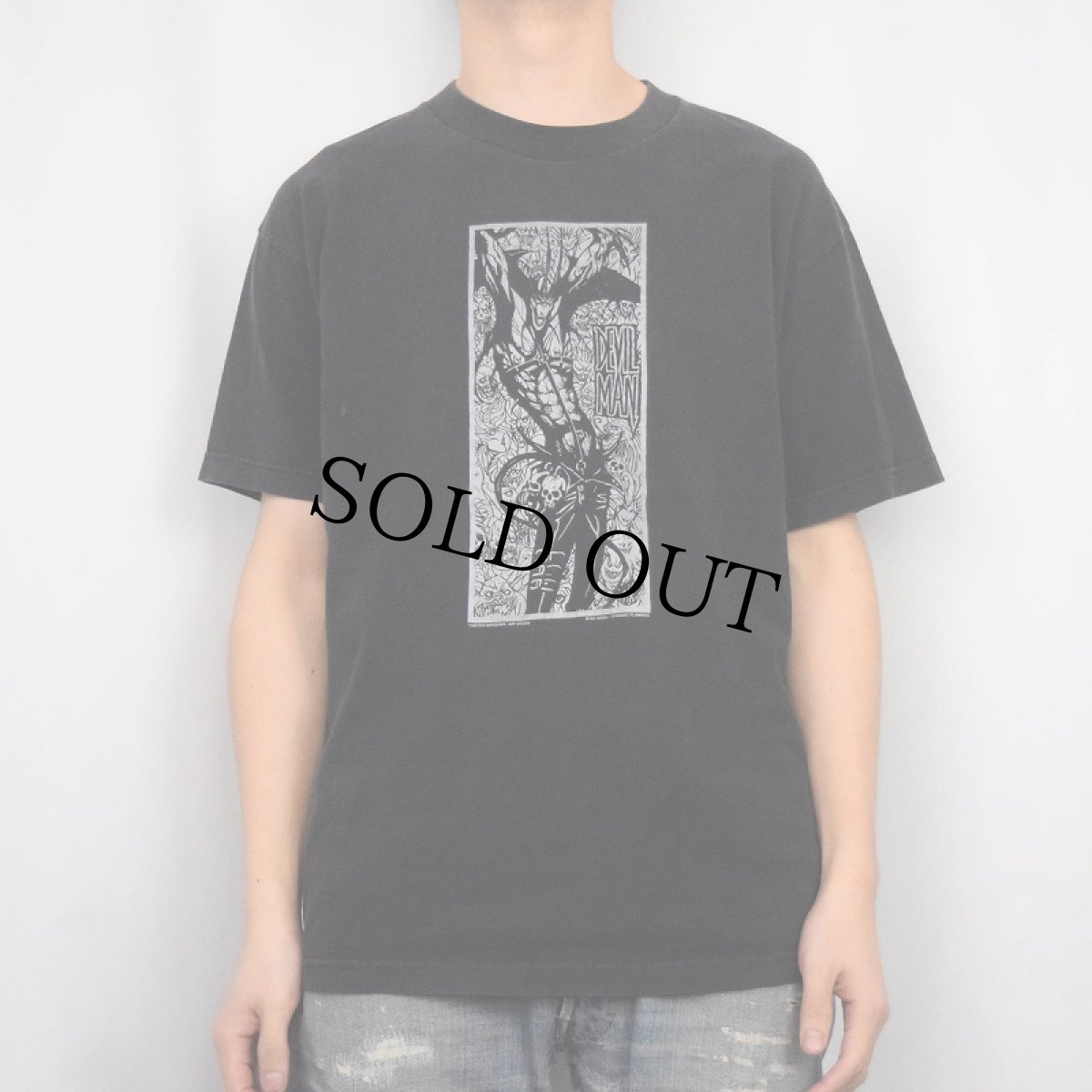 画像2: DEVILMAN マンガプリントTシャツ BLACK L (2)