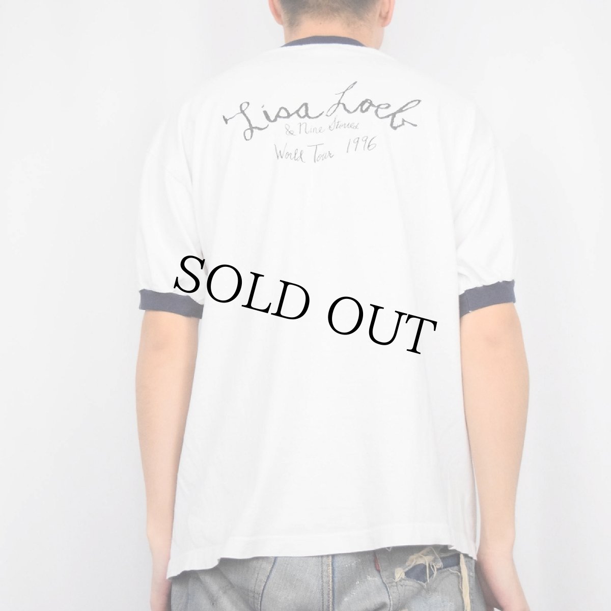 画像4: 90's Lisa Loeb & Nine Stories シンガーソングライター ツアーリンガーTシャツ XL (4)