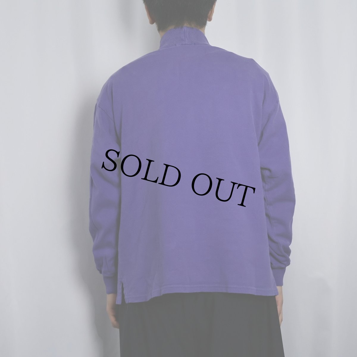 画像3: 90's LANDS' END USA製 モックネックロンT L (3)