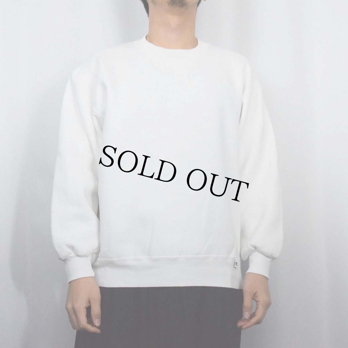 画像2: 90's RUSSELL ATHLETIC USA製 前Vスウェット L (2)