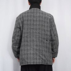 画像3: 60〜70's チェック柄 裏ボア ファラオジャケット (3)