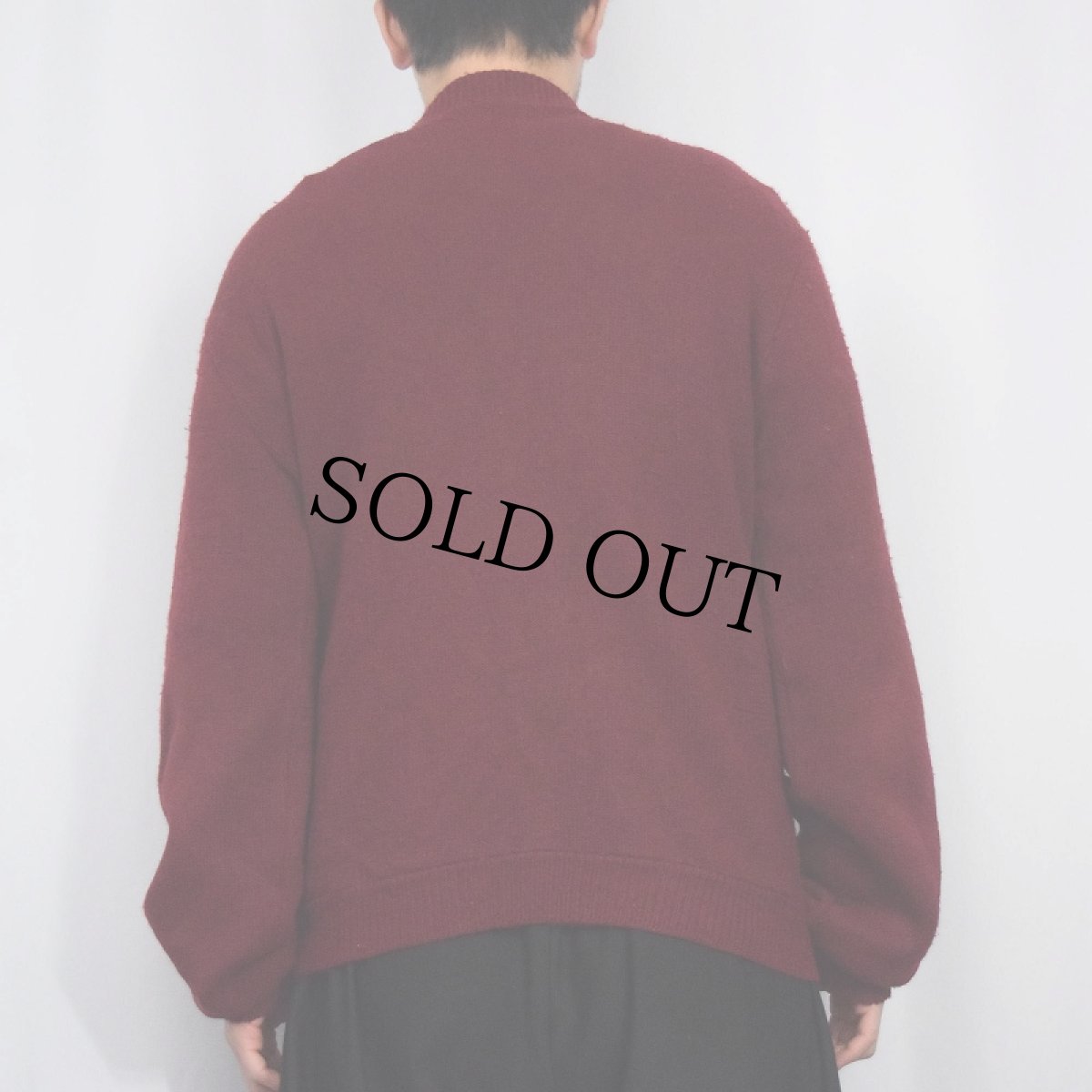 画像3: VINTAGE ウールニットカーディガン (3)