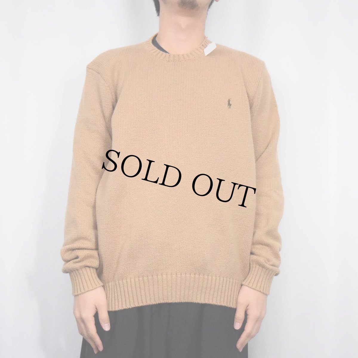 画像2: 90's POLO Ralph Lauren コットンニットセーター XXL (2)