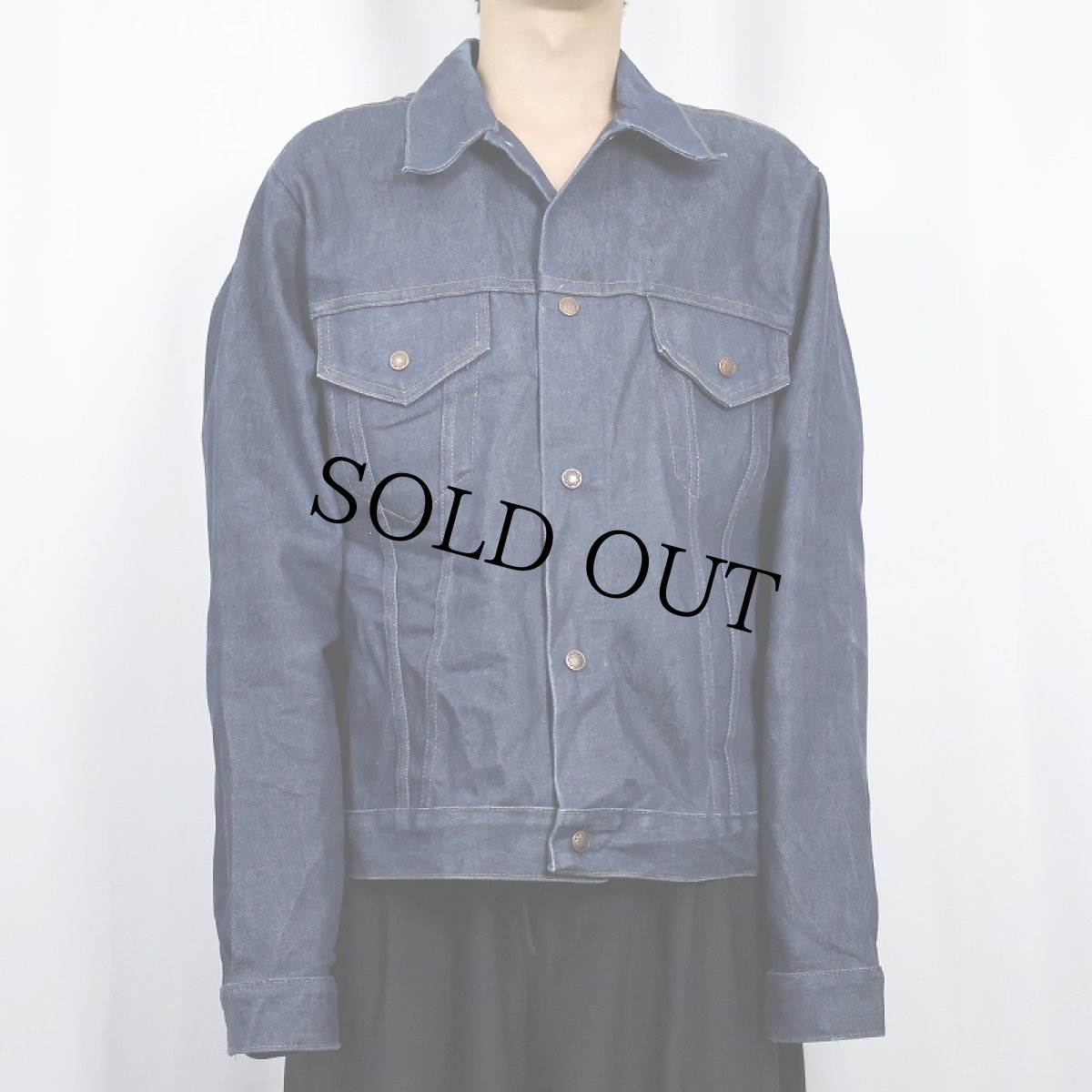 画像2: 70〜80's UNKNOWN デニムジャケット 46 (2)