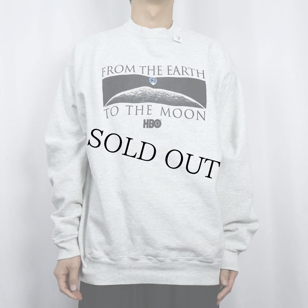 画像2: HBO "FROM THE EARTH TO THE MOON" テレビドラマ プリントスウェット XL (2)