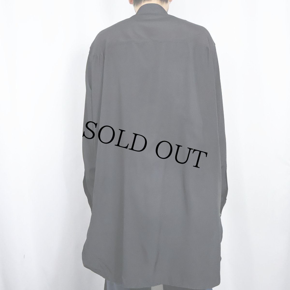 画像3: Yohji Yamamoto プリント シルクシャツ BLACK size4 (3)