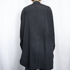 画像3: Yohji Yamamoto プリント シルクシャツ BLACK size4 (3)