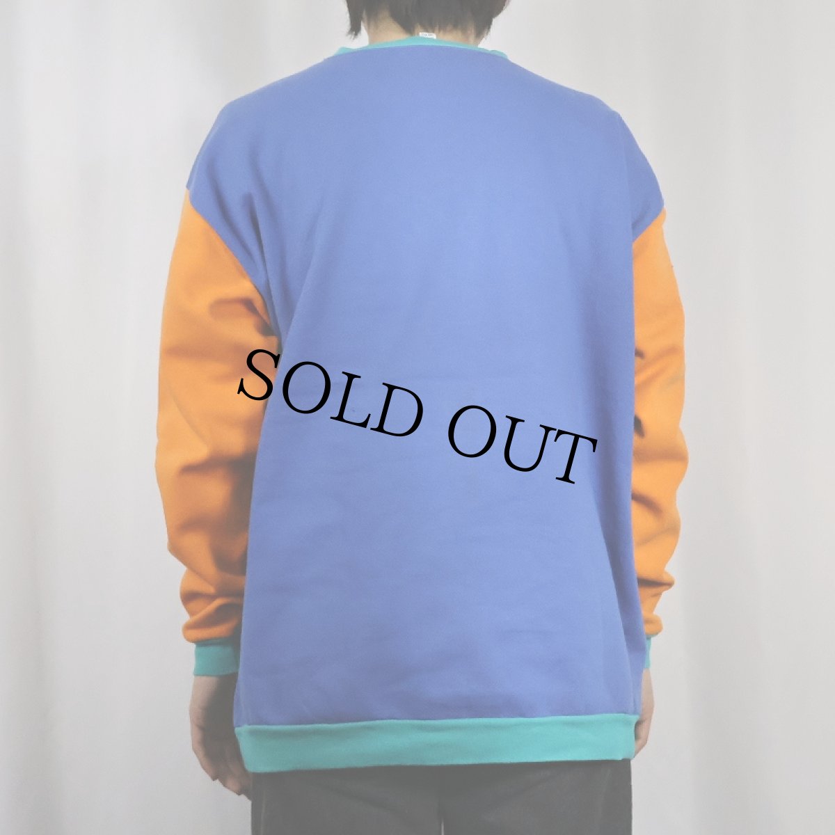 画像6: 80〜90's USA製 マルチカラー 無地スウェット XL (6)