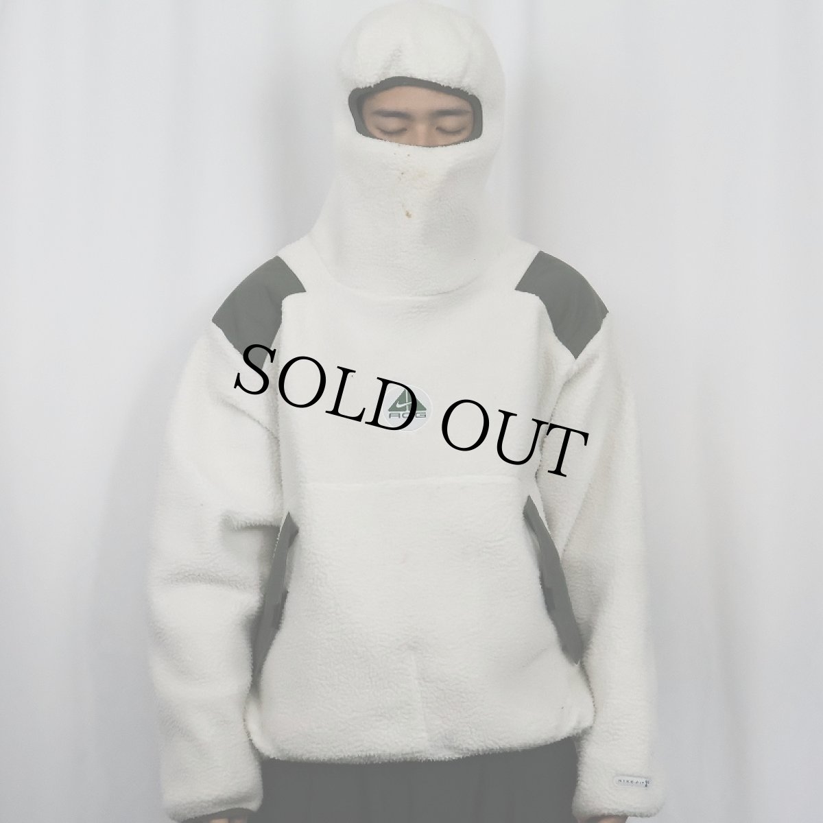 画像4: 90〜2000's NIKE ACG USA製 "NINJA" フリースプルオーバージャケット M (4)