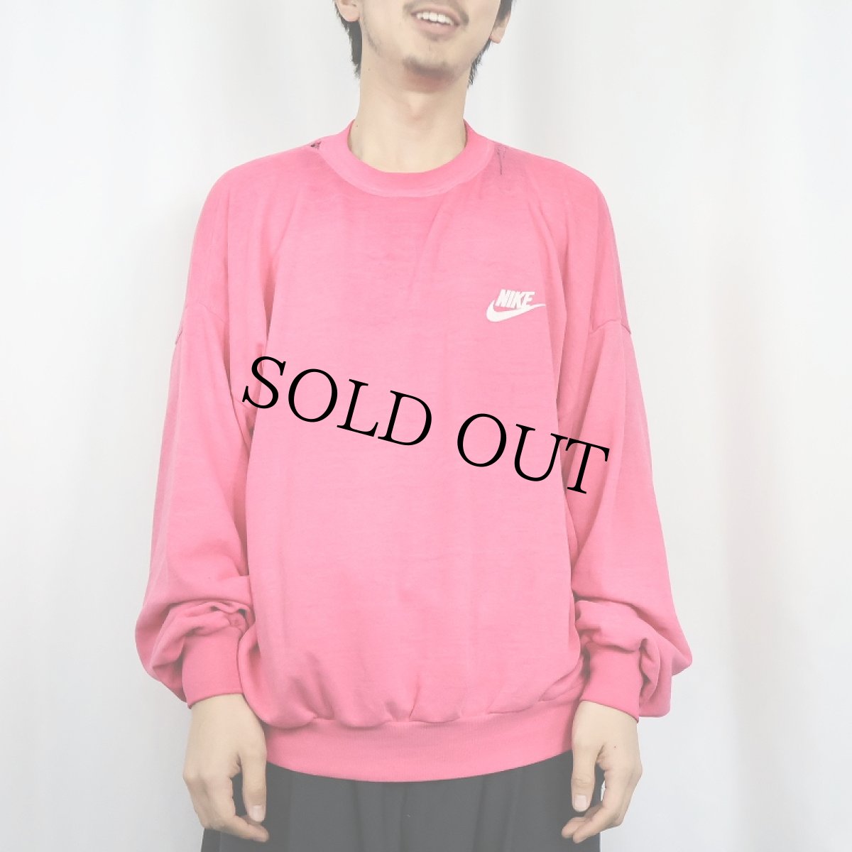 画像5: 80's NIKE USA製 紺タグ ロゴプリントスウェット XL (5)