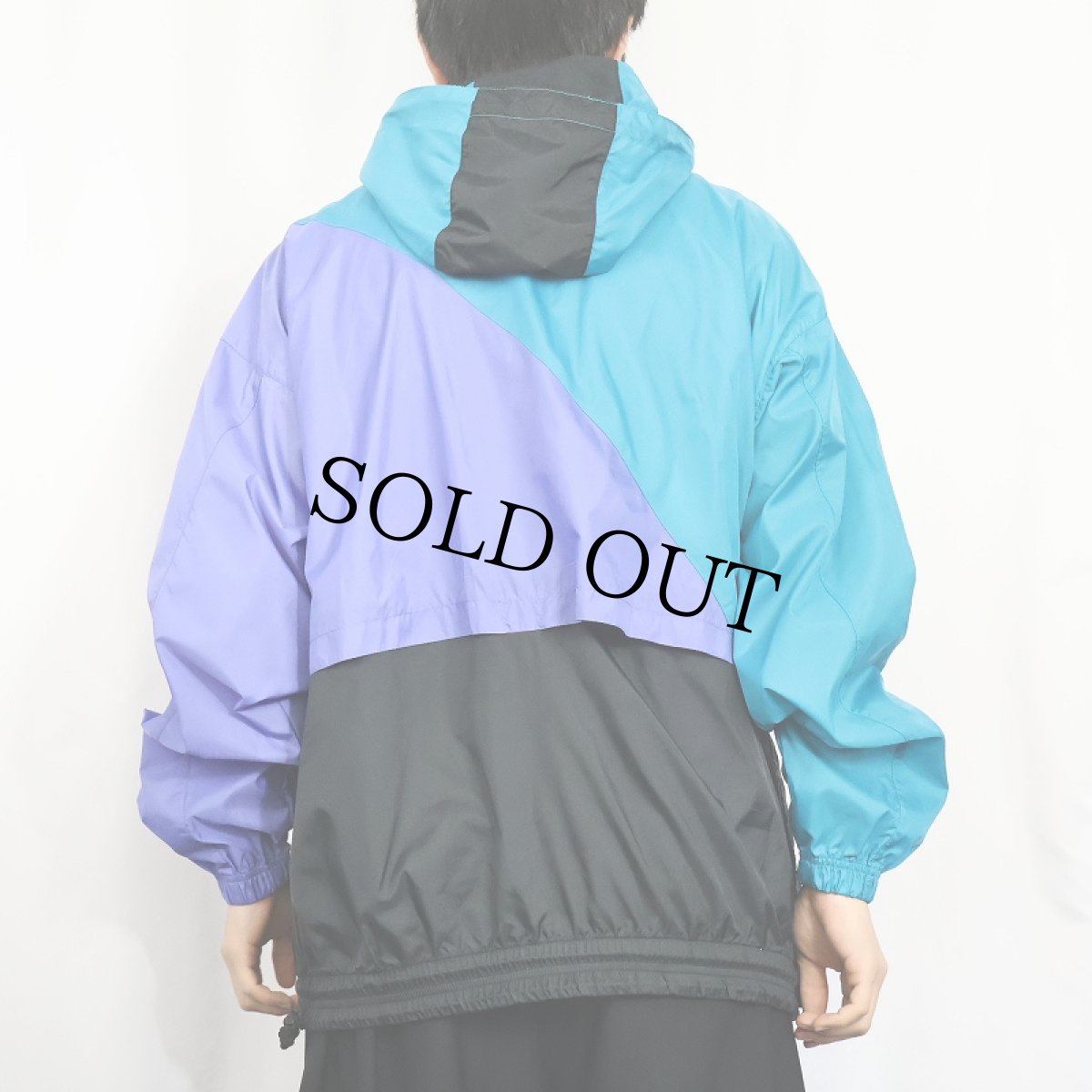 画像4: 90's NIKE 銀タグ ハーフジップ ナイロンパーカー XL (4)