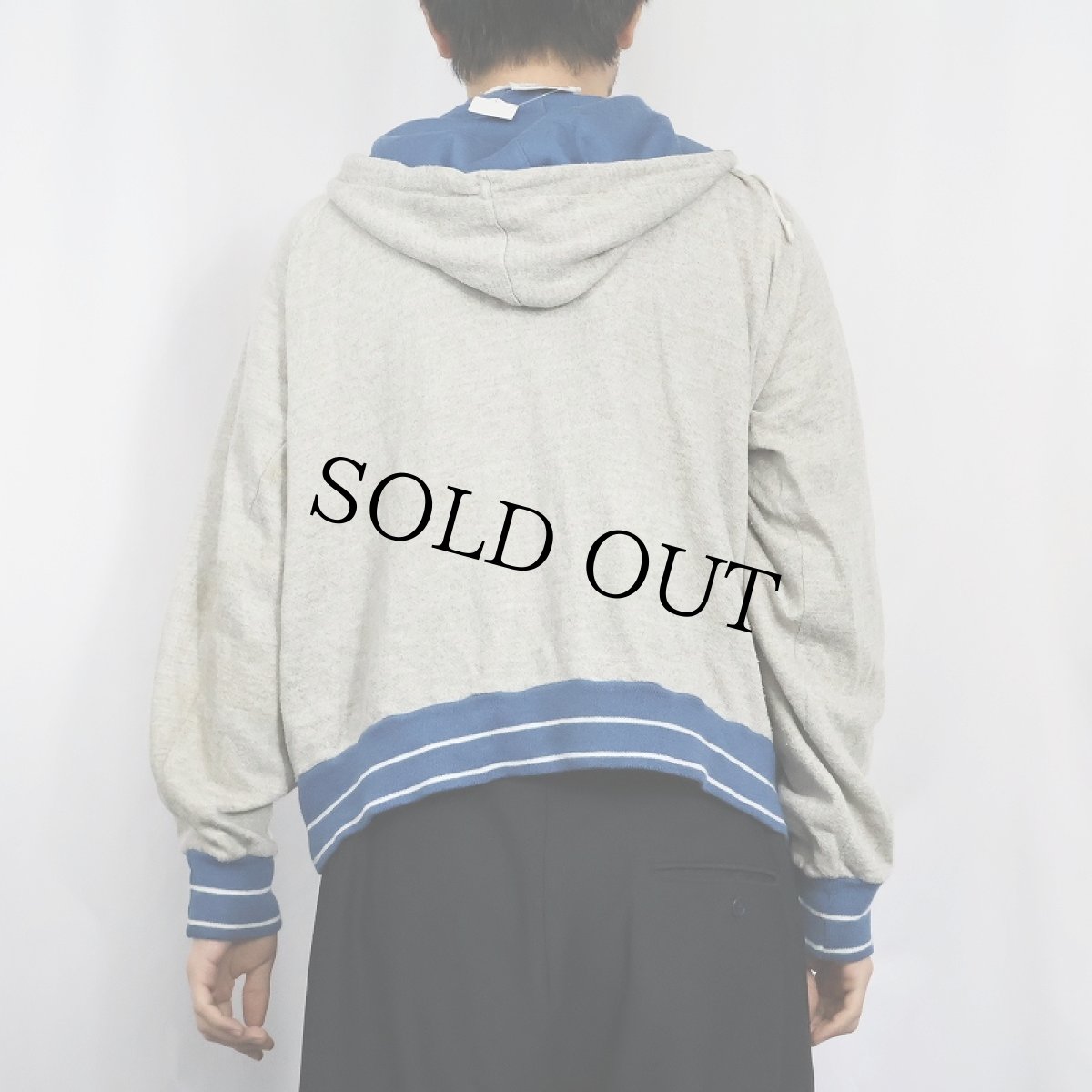 画像5: 70's NIKE ラインデザイン スウェットジップパーカー XL (5)