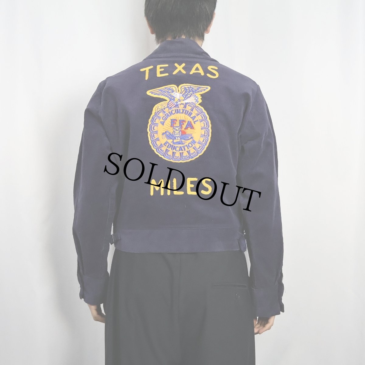 画像4: 80's FFA "TEXAS MILES" ファーマーズコーデュロイジャケット size38 (4)