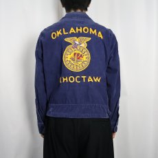 画像4: 60's FFA "OKLAHOMA CHOCTAW" ファーマーズコーデュロイジャケット (4)